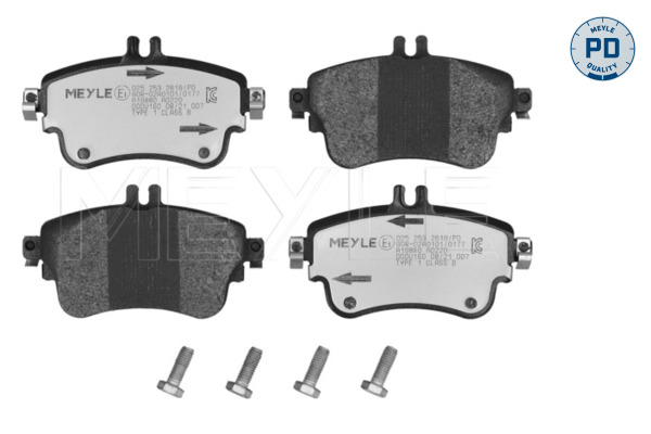 Brake Pad Set, disc brake (025 253 2619/PD)