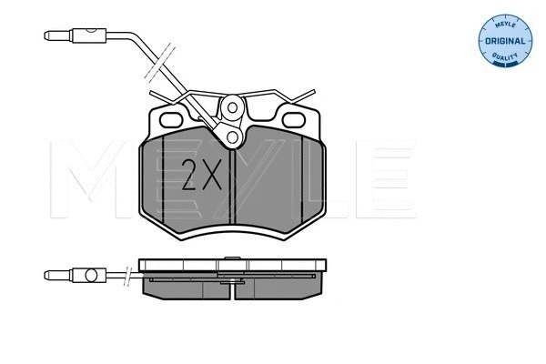 Brake Pad Set, disc brake (025 210 8017/W)