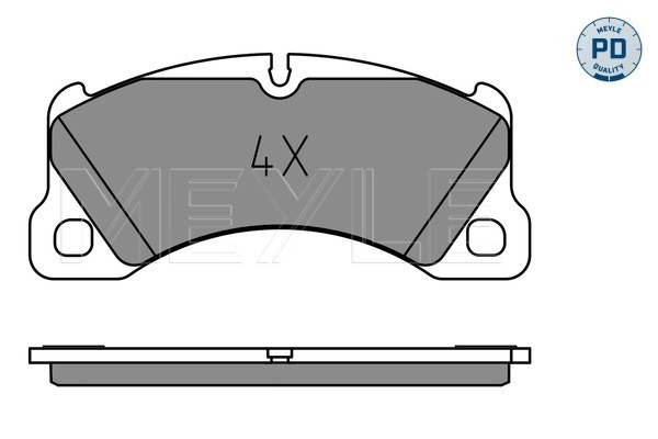 Brake Pad Set, disc brake (025 250 0717/PD)