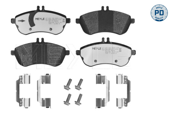 Brake Pad Set, disc brake (025 243 0620-1/PD)