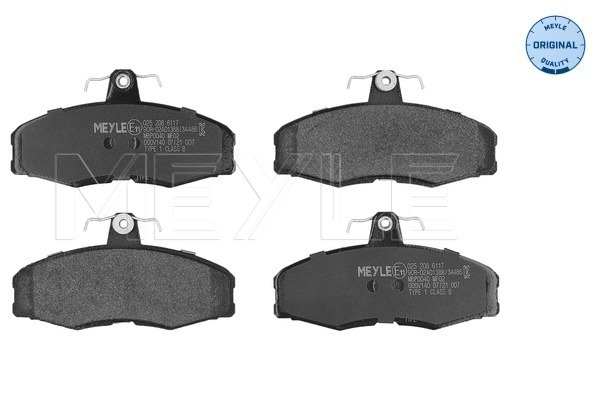 Brake Pad Set, disc brake (025 208 6117)