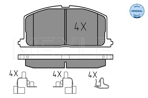 Brake Pad Set, disc brake (025 208 7015)