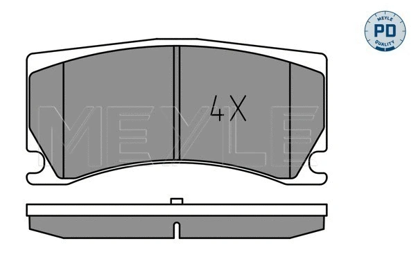 Brake Pad Set, disc brake (025 248 5115/PD)