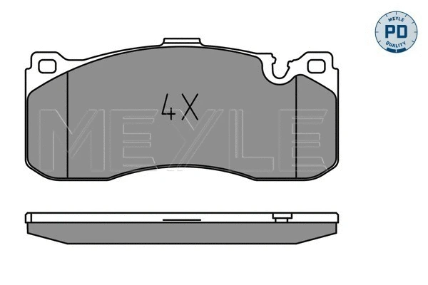 Brake Pad Set, disc brake (025 243 1617/PD)