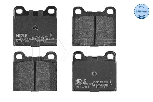 Brake Pad Set, disc brake (025 210 3515)