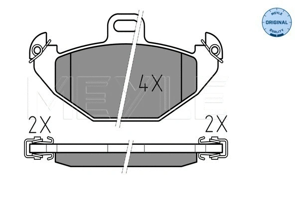 Brake Pad Set, disc brake (025 219 6514)