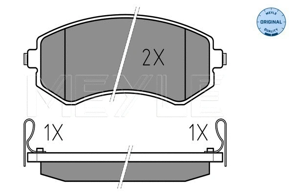 Brake Pad Set, disc brake (025 235 0216/W)