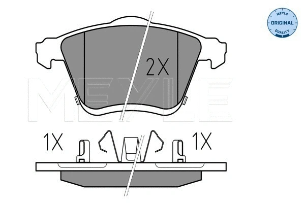 Brake Pad Set, disc brake (025 240 0218/W)