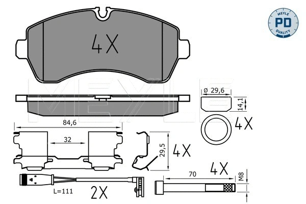 Brake Pad Set, disc brake