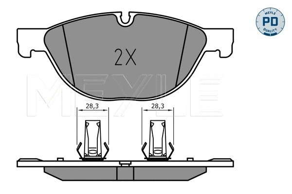 Brake Pad Set, disc brake (025 238 9518/PD)