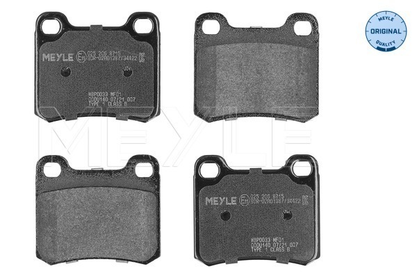 Brake Pad Set, disc brake (025 206 8715)