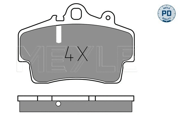 Brake Pad Set, disc brake (025 219 3716/PD)
