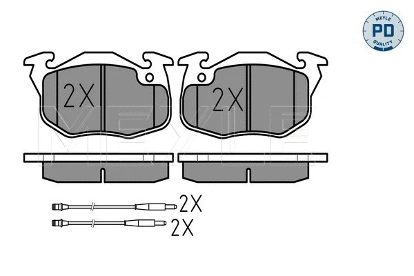 Brake Pad Set, disc brake (025 209 0618/PD)