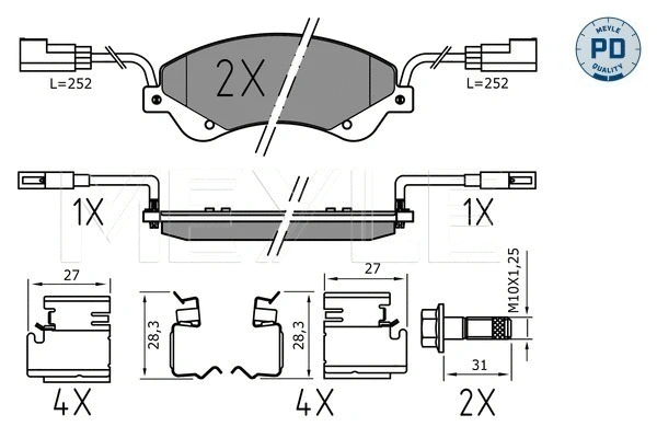 Brake Pad Set, disc brake