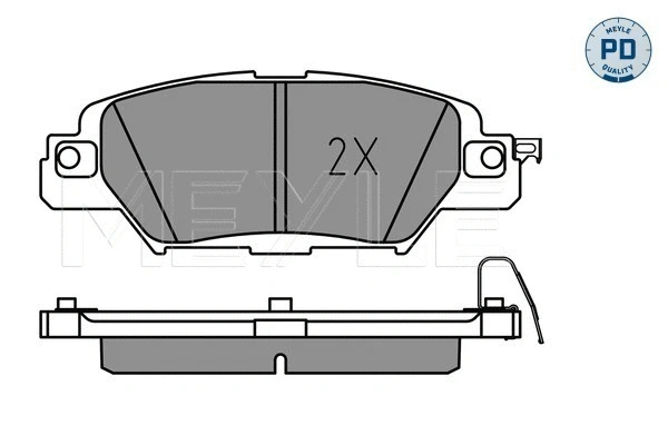 Brake Pad Set, disc brake (025 223 3214/PD)