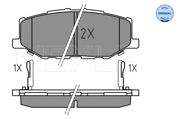 Brake Pad Set, disc brake (025 215 6816)