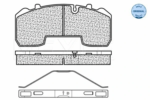 Brake Pad Set, disc brake (025 291 6530)