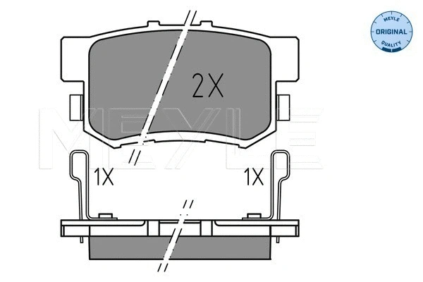 Brake Pad Set, disc brake (025 237 3615)