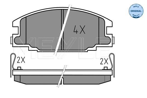 Brake Pad Set, disc brake (025 215 4316/W)
