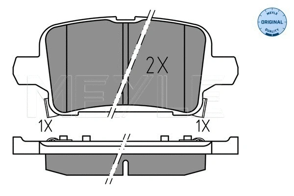 Brake Pad Set, disc brake (025 221 2917)