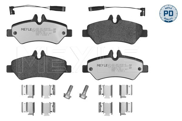 Brake Pad Set, disc brake (025 291 9019/PD)