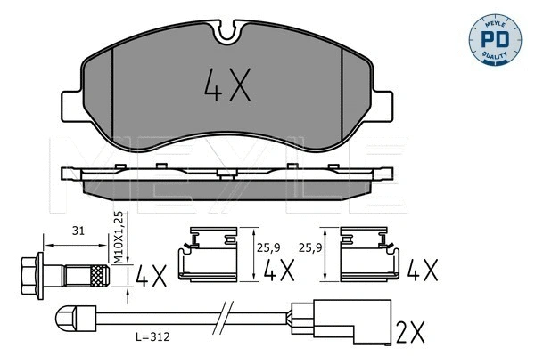 Brake Pad Set, disc brake