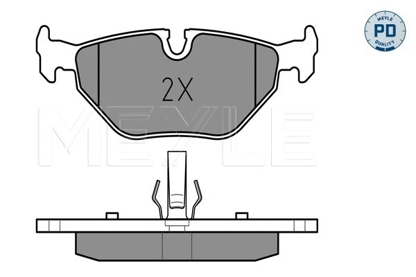 Brake Pad Set, disc brake (025 219 3417/PD)