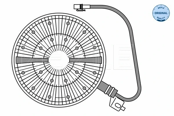 Clutch, radiator fan (14-34 234 0003)