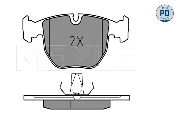 Brake Pad Set, disc brake (025 214 8619/PD)
