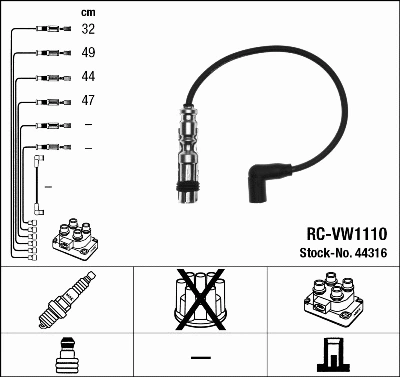 Ignition Cable Kit (44316)