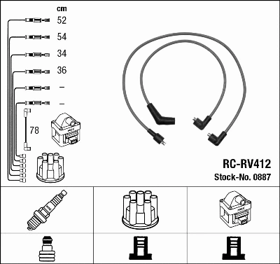 Ignition Cable Kit (0887)