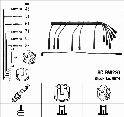 Ignition Cable Kit (0574)