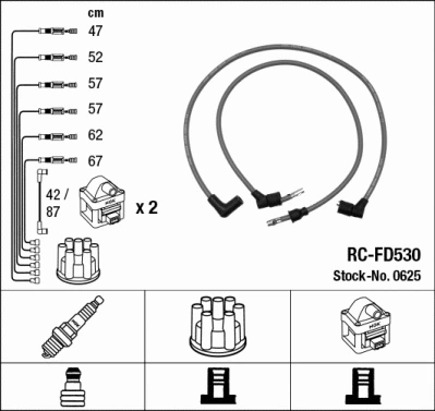 Ignition Cable Kit (0625)