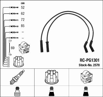 Ignition Cable Kit (2578)