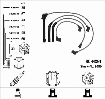 Ignition Cable Kit (9480)