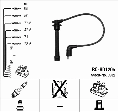 Ignition Cable Kit (6302)