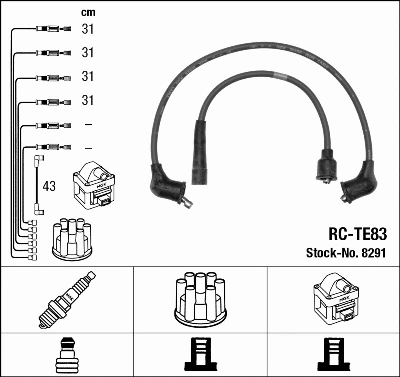 Ignition Cable Kit (8291)