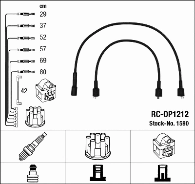 Ignition Cable Kit (1590)