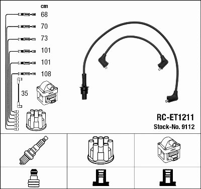 Ignition Cable Kit (9112)