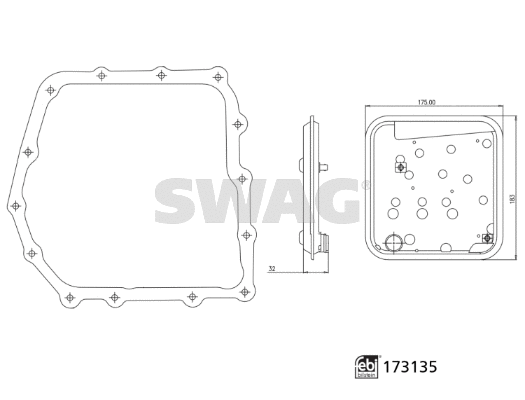 Hydraulic Filter Kit, automatic transmission (33 10 1640)