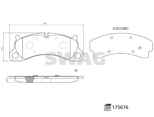 Brake Pad Set, disc brake