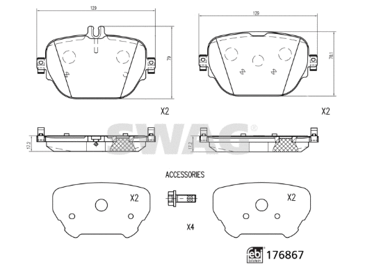 Brake Pad Set, disc brake