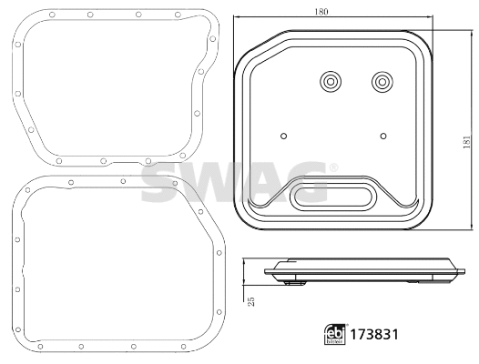 Hydraulic Filter Kit, automatic transmission (33 10 1956)