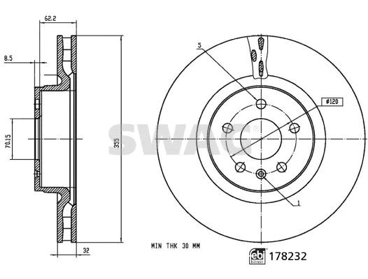 Brake Disc (33 10 7350)