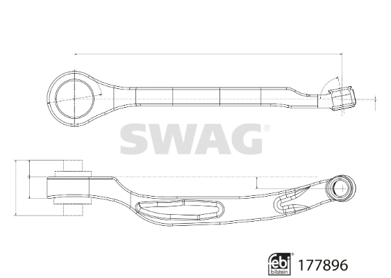 Control/Trailing Arm, wheel suspension