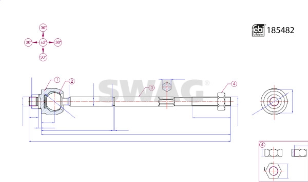 Inner Tie Rod (33 10 9943)