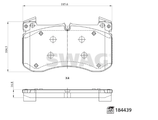 Brake Pad Set, disc brake (33 10 9373)