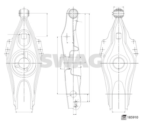 Control/Trailing Arm, wheel suspension (33 11 0151)