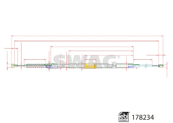 Cable Pull, parking brake (33 10 4439)
