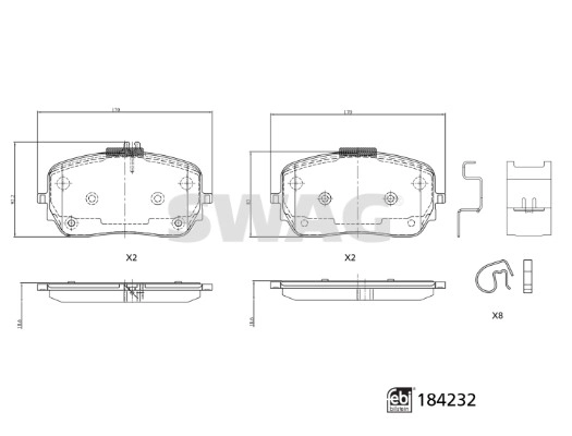Brake Pad Set, disc brake (33 10 9322)